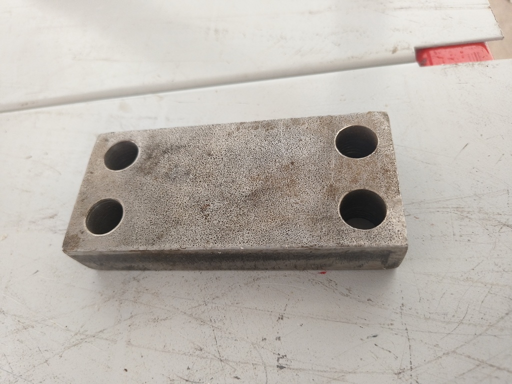 Stainless steel 4 hole block (130mm x 59mm)