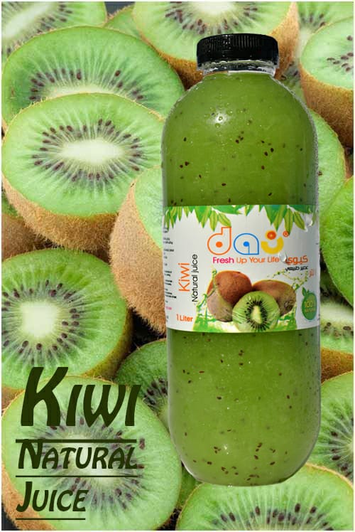 Raw Sugar-Sweetened Kiwi Juice (1 Liter)